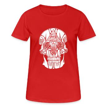 Masonic Innard - Women's Breathable T-Shirt - red - Front - AI Model Female 172 dark (172cm)