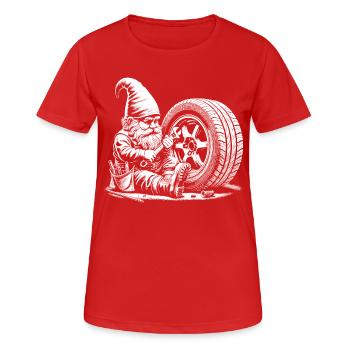 Automechaniker - Frauen T-Shirt atmungsaktiv - Rot - Vorne - AI Model Female 172 dark (172cm)