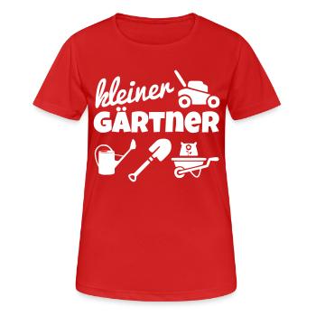 Kleiner Gärtner - Frauen T-Shirt atmungsaktiv - Rot - Vorne - AI Model Female 172 dark (172cm)