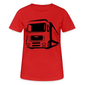 Symbole de camion camion - T-shirt respirant Femme - rouge - Devant - AI Model Female 172 dark (172cm)