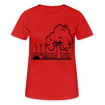 Garden baumgarten tools - Women's Breathable T-Shirt - red - Front - AI Model Female 172 dark (172cm)
