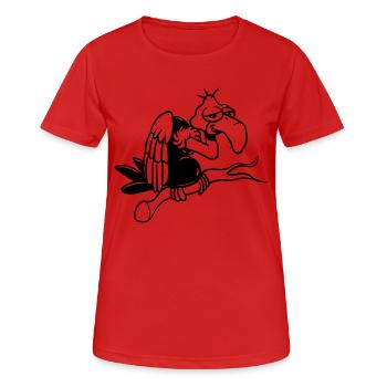Be the first - Women's Breathable T-Shirt - red - Front - AI Model Female 172 dark (172cm)