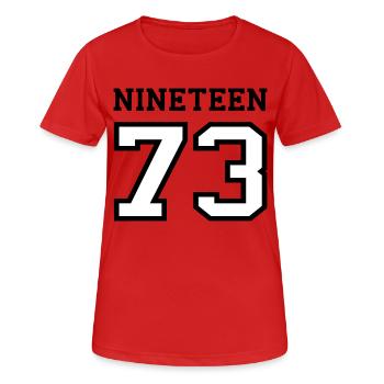 1973 - Women's Breathable T-Shirt - red - Front - AI Model Female 172 dark (172cm)