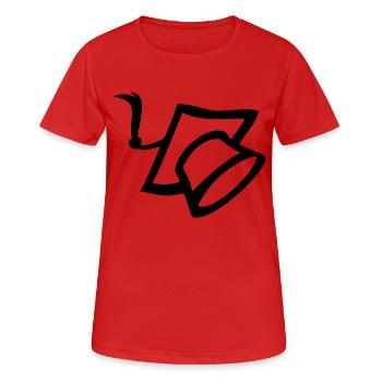 studentenkappe - Frauen T-Shirt atmungsaktiv - Rot - Vorne - AI Model Female 172 dark (172cm)