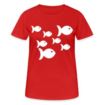 Pisces - Women's Breathable T-Shirt - red - Front - AI Model Female 172 dark (172cm)