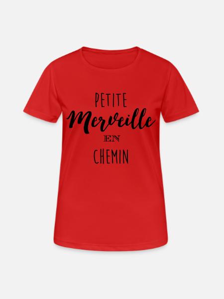 Petite Merveille en chemin - T-shirt respirant Femme - rouge