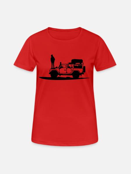 Defender LR - Women's Breathable T-Shirt - red