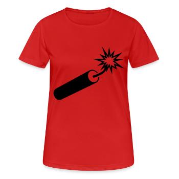 dynamit___f1 - Frauen T-Shirt atmungsaktiv - Rot - Vorne - AI Model Female 172 dark (172cm)