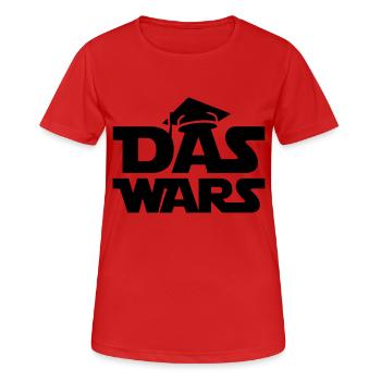abi das wars - Frauen T-Shirt atmungsaktiv - Rot - Vorne - AI Model Female 172 dark (172cm)