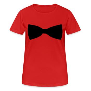 Fliege - Frauen T-Shirt atmungsaktiv - Rot - Vorne - AI Model Female 172 dark (172cm)