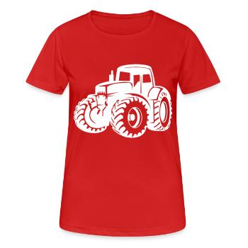 Tractor - Women's Breathable T-Shirt - red - Front - AI Model Female 172 dark (172cm)