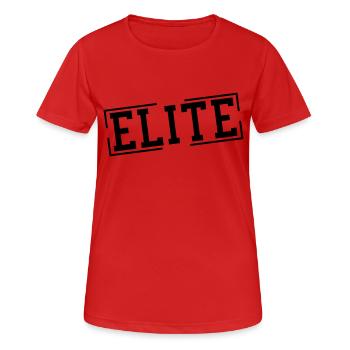 elite_stamp_gr1 - Women's Breathable T-Shirt - red - Front - AI Model Female 172 dark (172cm)
