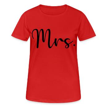 Mrs. - Women's Breathable T-Shirt - red - Front - AI Model Female 172 dark (172cm)