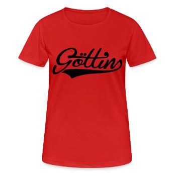 Göttin - Farbwechsel - Frauen T-Shirt atmungsaktiv - Rot - Vorne - AI Model Female 172 dark (172cm)