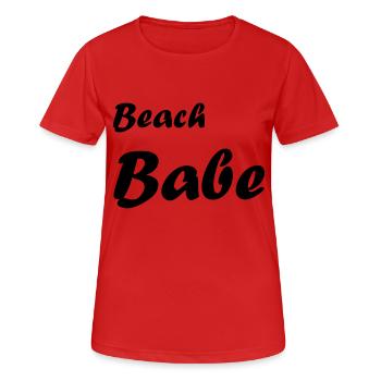 Beach Summer Women - Women's Breathable T-Shirt - red - Front - AI Model Female 172 dark (172cm)