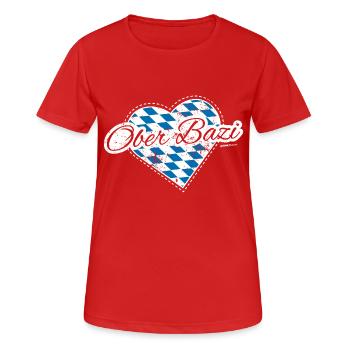 Ober Bazi - Frauen T-Shirt atmungsaktiv - Rot - Vorne - AI Model Female 172 dark (172cm)