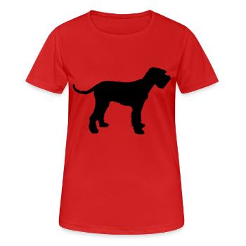 schnauzer géant - T-shirt respirant Femme - rouge - Devant - AI Model Female 172 dark (172cm)