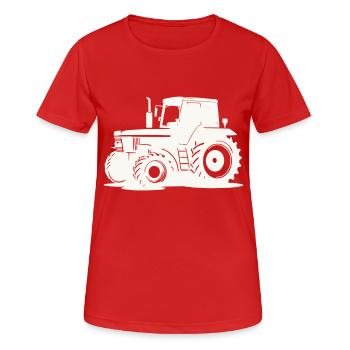 Tractor - Women's Breathable T-Shirt - red - Front - AI Model Female 172 dark (172cm)