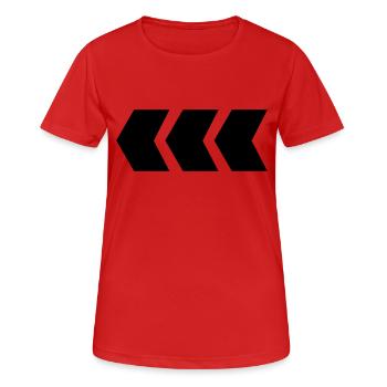 flèche - T-shirt respirant Femme - rouge - Devant - AI Model Female 172 dark (172cm)
