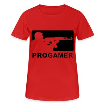 progamer - Women's Breathable T-Shirt - red - Front - AI Model Female 172 dark (172cm)