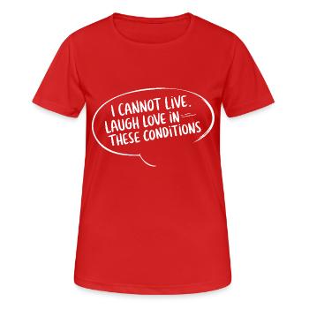 VIE - T-shirt respirant Femme - rouge - Devant - AI Model Female 172 dark (172cm)