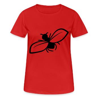 Conception De mouche ennuyeuse - T-shirt respirant Femme - rouge - Devant - AI Model Female 172 dark (172cm)