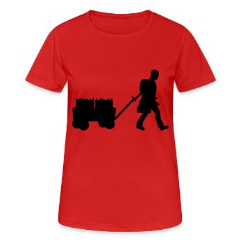 father´s day - T-shirt respirant Femme - rouge - Devant - AI Model Female 172 dark (172cm)