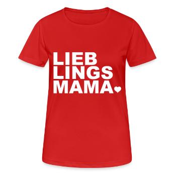Lieblings Mama - Mutti - Mami - Mutter - Frauen T-Shirt atmungsaktiv - Rot - Vorne - AI Model Female 172 dark (172cm)