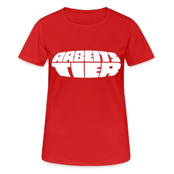 Arbeit - Frauen T-Shirt atmungsaktiv - Rot - Vorne - AI Model Female 172 dark (172cm)