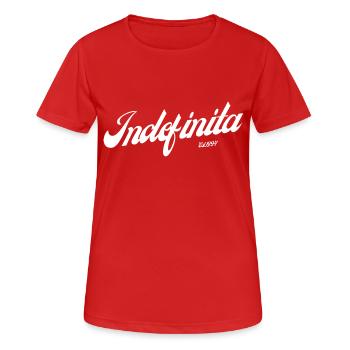 Copie de l’indéfinité - T-shirt respirant Femme - rouge - Devant - AI Model Female 172 dark (172cm)