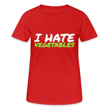 Carnivores - T-shirt respirant Femme - rouge - Devant - AI Model Female 172 dark (172cm)