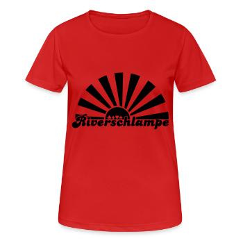 Riverschlampe, Poker, WSOP, Las Vegas, Casino - T-shirt respirant Femme - rouge - Devant - AI Model Female 172 dark (172cm)
