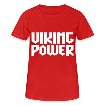Wikingerkraft - Frauen T-Shirt atmungsaktiv - Rot - Vorne - AI Model Female 172 dark (172cm)