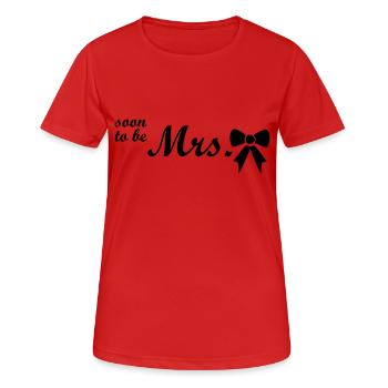 soon to be mrs - Women's Breathable T-Shirt - red - Front - AI Model Female 172 dark (172cm)