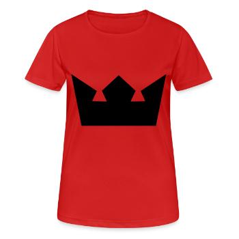 krone - Frauen T-Shirt atmungsaktiv - Rot - Vorne - AI Model Female 172 dark (172cm)