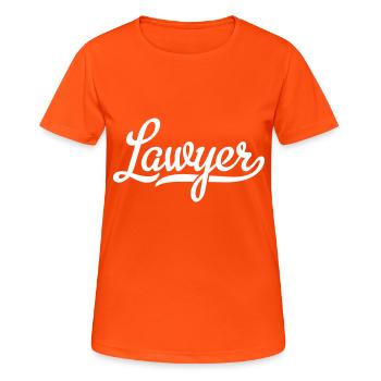 Lawyer - Women's Breathable T-Shirt - neon orange - Front - AI Model Female 172 dark (172cm)
