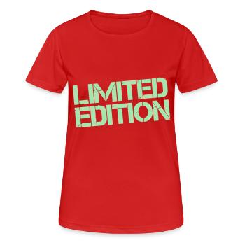 Édition limitée - T-shirt respirant Femme - rouge - Devant - AI Model Female 172 dark (172cm)