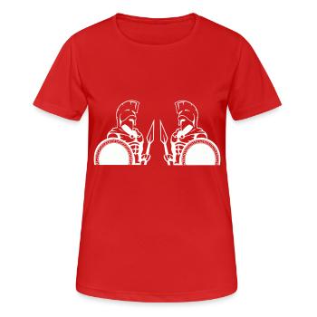 Sparta Warriors - Women's Breathable T-Shirt - red - Front - AI Model Female 172 dark (172cm)