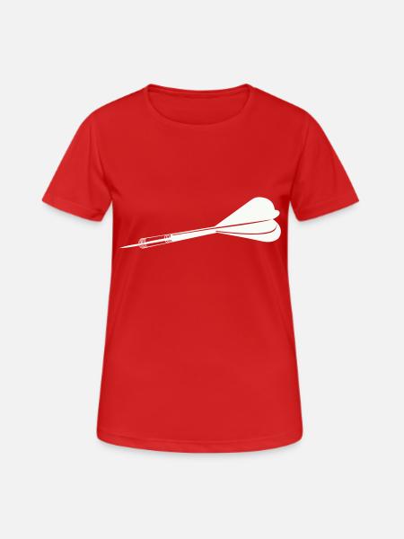 Dartpfeil - Frauen T-Shirt atmungsaktiv - Rot