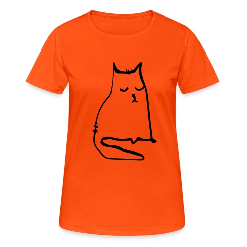 sad cat - Frauen T-Shirt atmungsaktiv