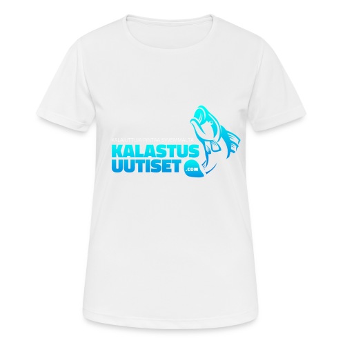 Kalastusuutiset - naisten tekninen t-paita