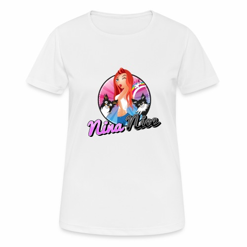 Nina Nice Logo - Frauen T-Shirt atmungsaktiv