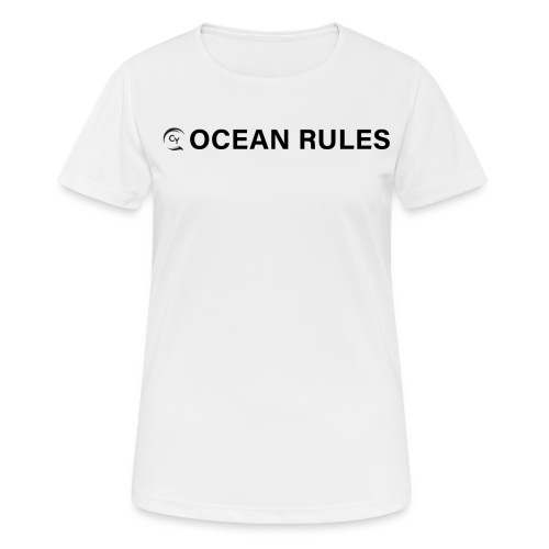 oceanrules black - Frauen T-Shirt atmungsaktiv