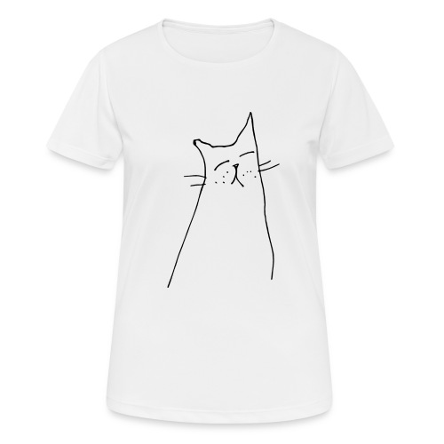 Katze in Gedanken - Frauen T-Shirt atmungsaktiv