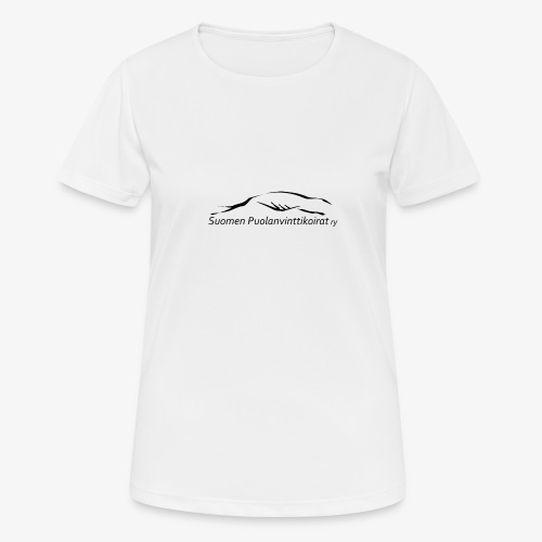 SUP logo musta - naisten tekninen t-paita