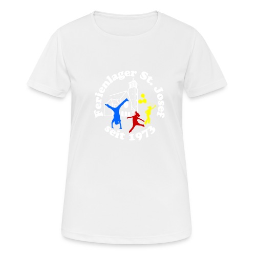 Logo Gif weiss farbig 120dpi 2000px - Frauen T-Shirt atmungsaktiv
