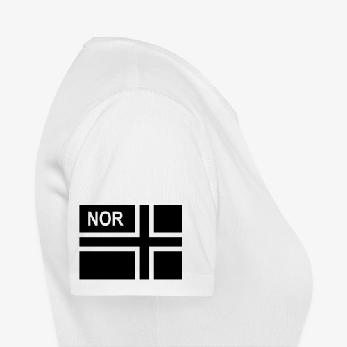 Norsk taktisk flagga Norge - NOR (höger) - Andningsaktiv T-shirt dam