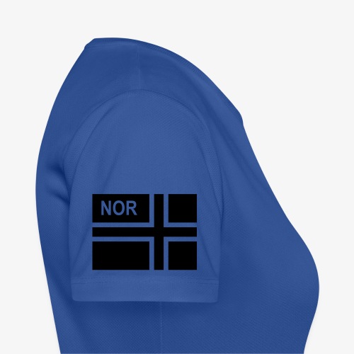 Norsk taktisk flagga Norge - NOR (höger) - Andningsaktiv T-shirt dam