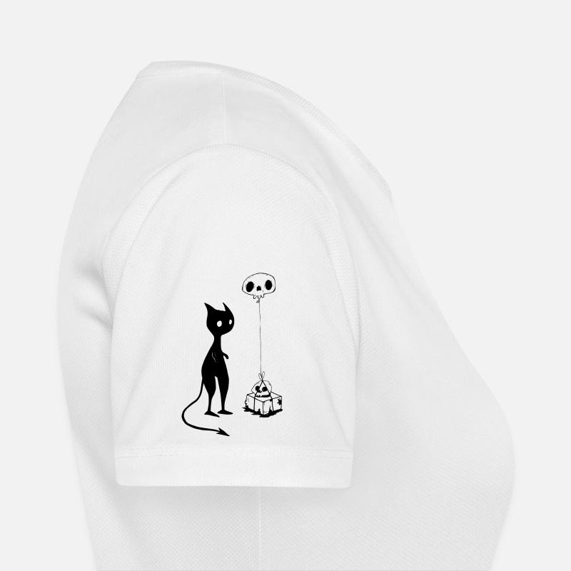 Cat gift skull devil evil Women's Breathable T-Shirt