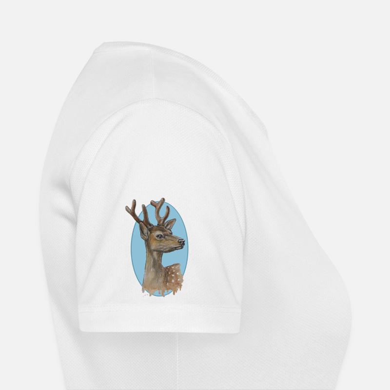 Junger Hirsch - mit sanftem Blick Frauen T-Shirt atmungsaktiv